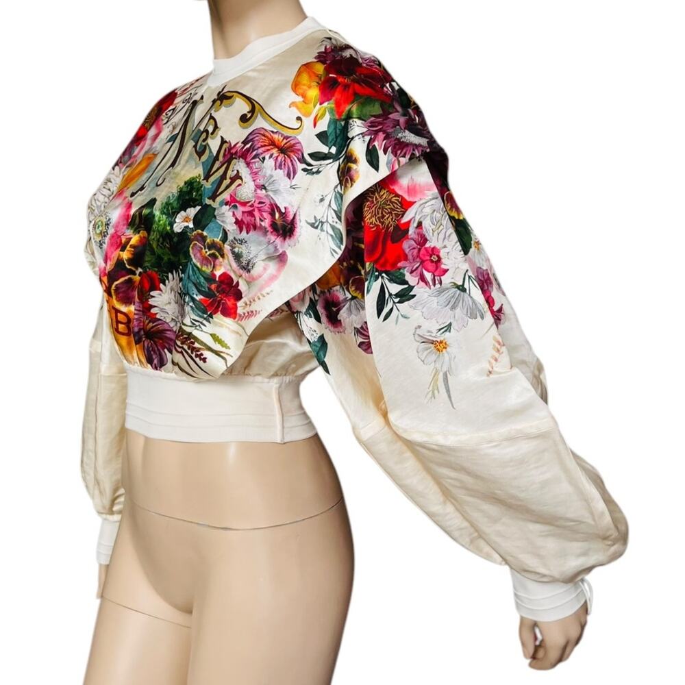 Zimmermann Clothing Ready to Wear Wonderland Billow Top S Bouquet Garden Floral - Picture 7 of 15